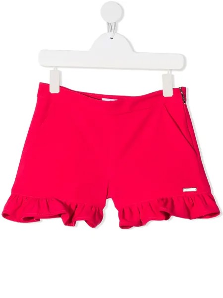 MSGM Kids шорты с оборками