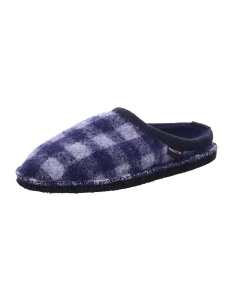 Мюли HAFLINGER Pantoffeln Flair Plaid, цвет ocean