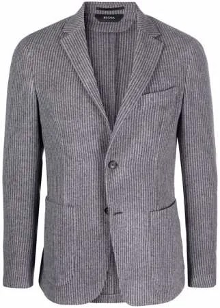 Z Zegna вельветовый однобортный пиджак