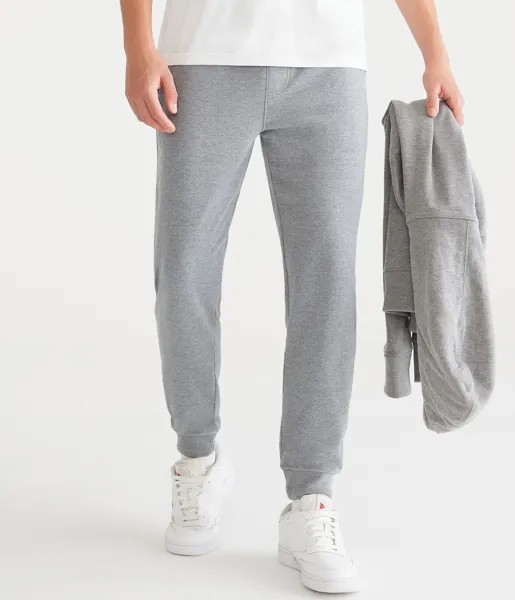 Мужские однотонные спортивные штаны Aeropostale для джоггеров, цвет Med Grey 053