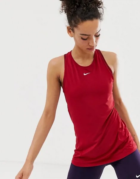 Красная майка Nike Pro Training-Красный