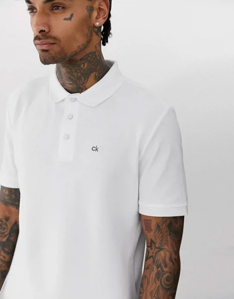 Белое поло Calvin Klein Golf Midtown-Белый