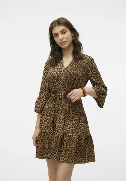 Летнее платье ZERA Vero Moda, светло-коричневый
