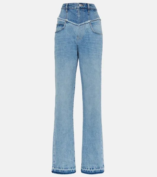 Джинсовые джинсы noemie с завышенной талией Isabel Marant, синий