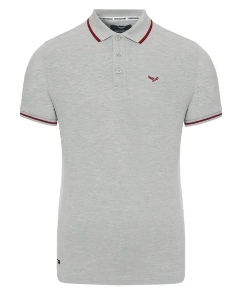 Поло Threadbare Kurzarm Polo THB Polo Brunello, серый