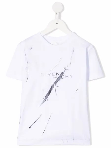 Givenchy Kids футболка с логотипом