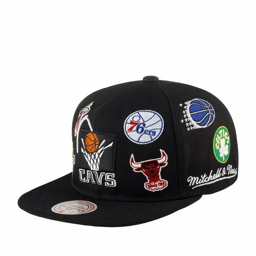 Бейсболка Mitchell & Ness, размер OneSize, черный