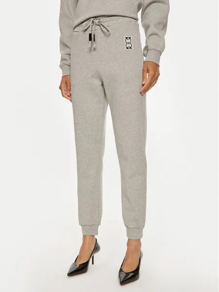 Спортивные брюки regular fit Pinko, серый