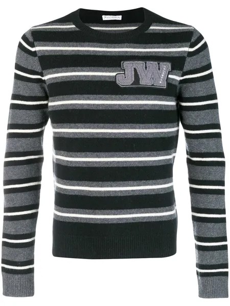 JW Anderson полосатый джемпер с круглым вырезом под горло