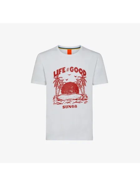 Толстовка regular fit Sun68, белый