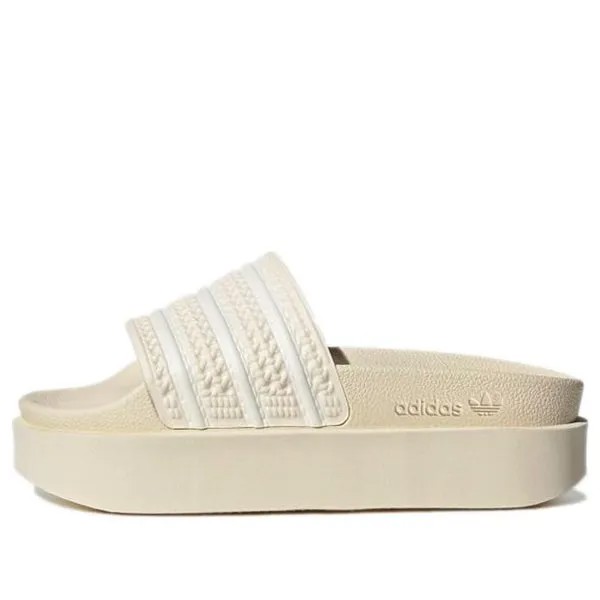Тапочки оригиналы тапочки adilette bonega Adidas, бежевый