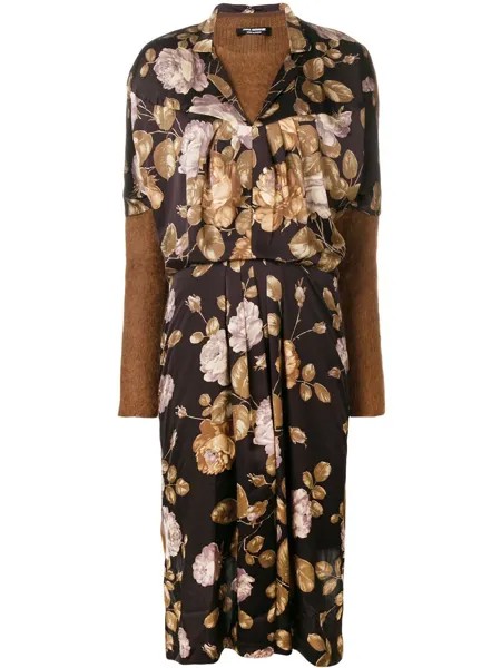 Junya Watanabe floral front jersey jumper dress