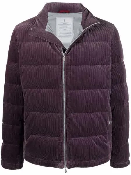 Brunello Cucinelli вельветовый пуховик