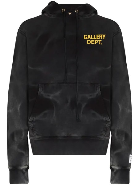 GALLERY DEPT. sunfaded logo-print hoodie