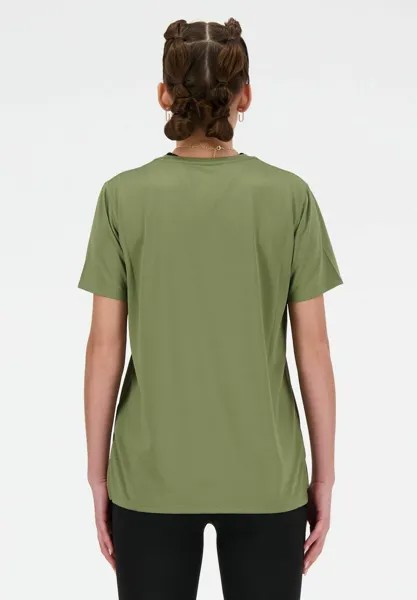 Спортивная футболка SHORT SLEEVE New Balance, хаки