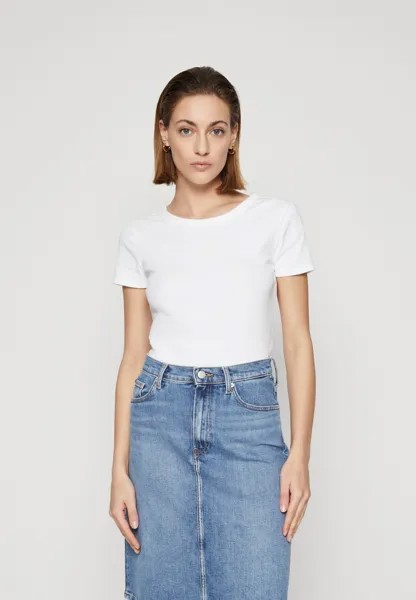 Футболка базовая BRANNA RINGER GAP, цвет white