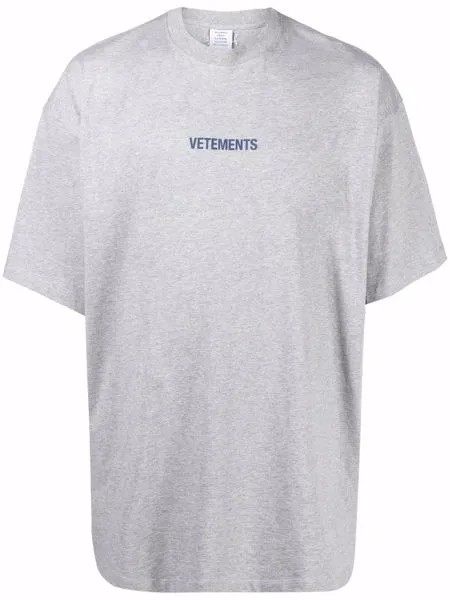 VETEMENTS футболка с логотипом