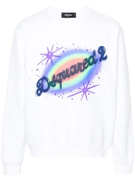 Dsquared2 толстовка из джерси с логотипом, белый