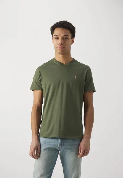 Базовая футболка Short Sleeve Polo Ralph Lauren, цвет dark sage