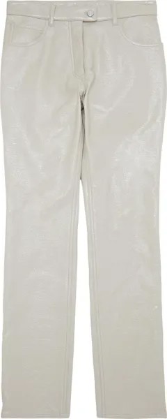 Брюки Courrèges 5-Pocket Vinyl Pants 'Mastic Grey', серый