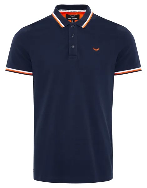 Поло Threadbare Kurzarm Polo THB Polo Power, синий