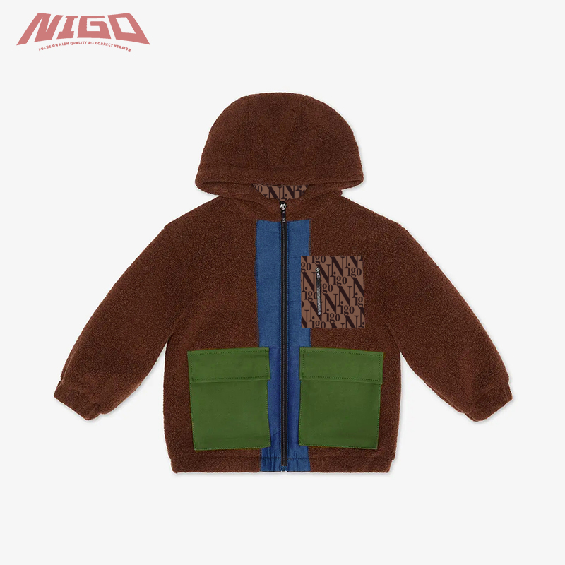 Детская зимняя Толстовка NIGO, куртка для мальчиков и девочек, одежда # nigo34729
