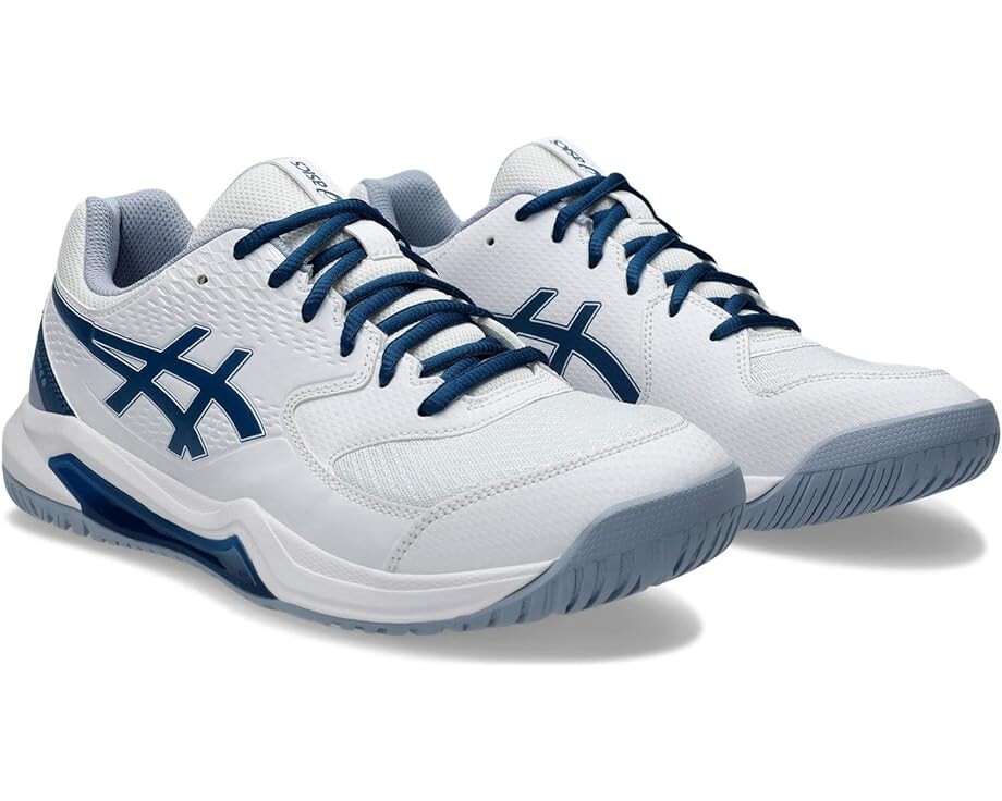 Кроссовки ASICS GEL-Dedicate 8 Tennis Shoe, цвет White/Mako Blue