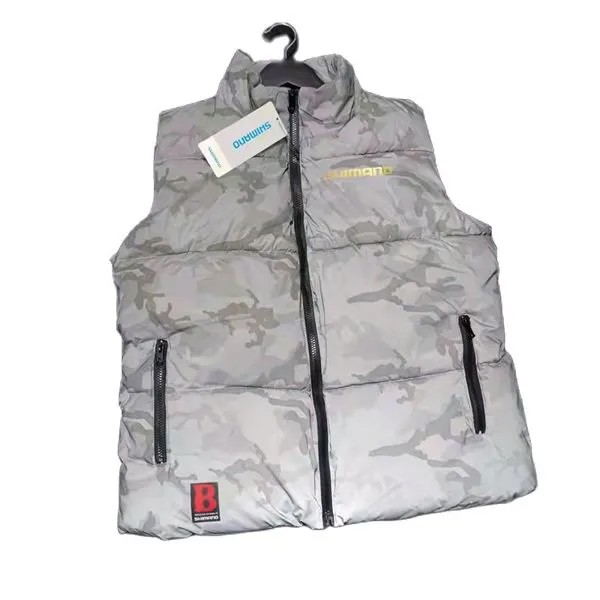 2021 новая зимняя куртка-пуховик Shimano Мужская Уличная теплая камуфляжная жилетка без рукавов ветрозащитная куртка-пуховик для рыбалки