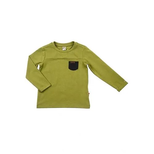 Лонгслив Mini Maxi,  для мальчиков, хлопок, размер 92, хаки