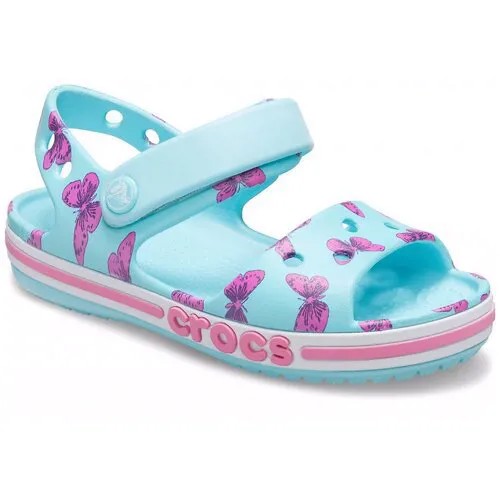 Сандалии CROCS 206262-4O9 для девочки, цвет голубой, размер 26