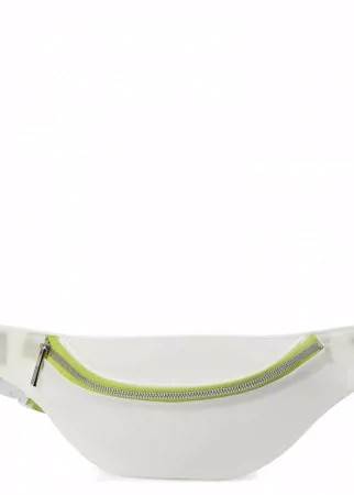 Поясная сумка женская Calzetti TRANSPARENT BELT BAG NEW, белый/зеленый