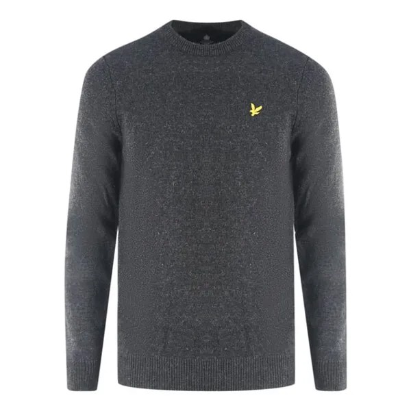Свитер из овечьей шерсти темно-серый Lyle & Scott, серый