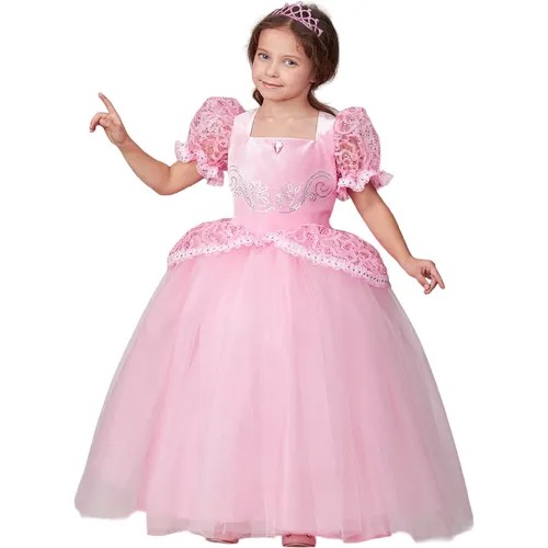 Карнавальный костюм Принцесса Золушка размер 146-76, розовое платье принцессы для девочек, на утренник, новый год, на праздник