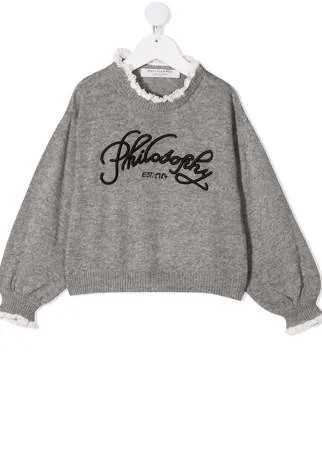 Philosophy Di Lorenzo Serafini Kids джемпер с вышитым логотипом