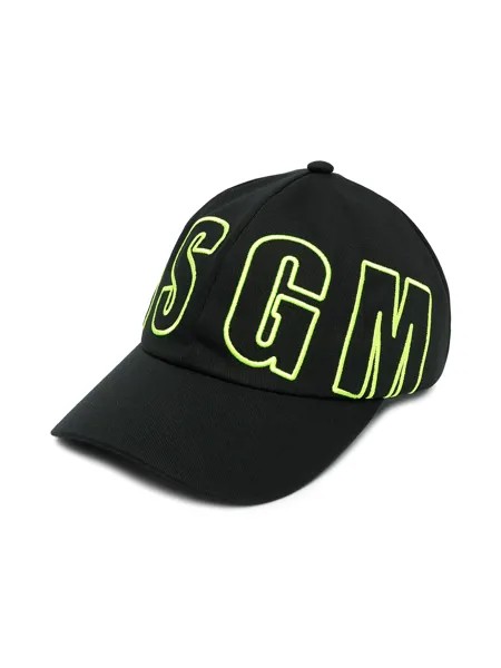 MSGM Kids шестипанельная кепка с логотипом