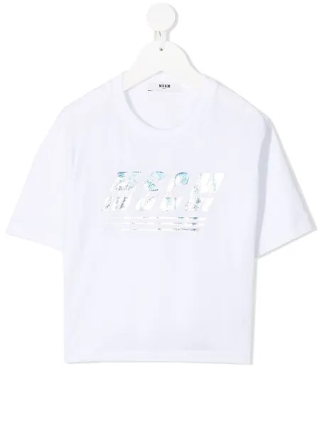 MSGM Kids футболка с логотипом
