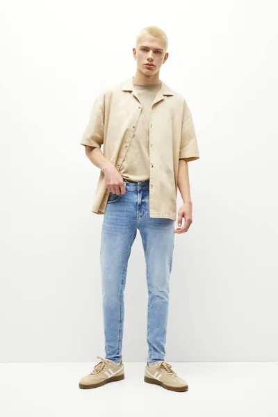 Базовые джинсы скинни Pull&Bear, бледный индиго