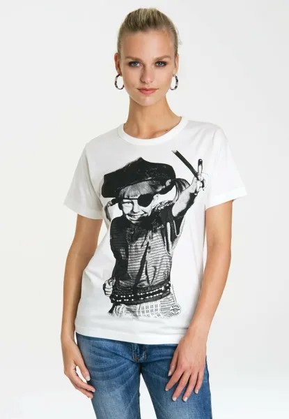 Футболка с принтом T-SHIRT PIPPI LANGSTRUMPF PIRAT LOGOSHIRT, цвет altweiss