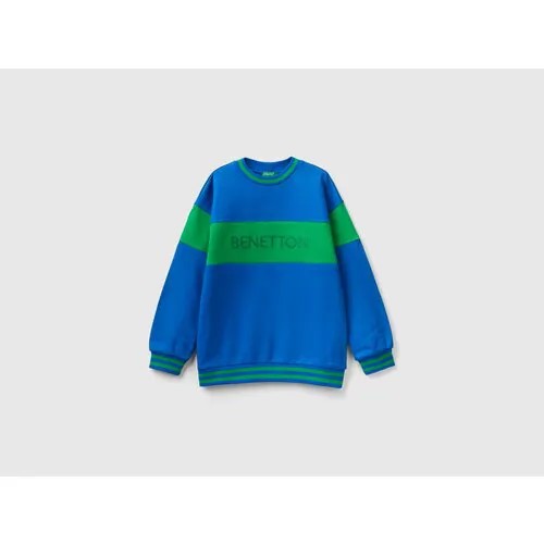Свитшот UNITED COLORS OF BENETTON, размер 140 (L), синий