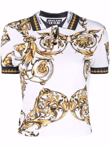 Versace Jeans Couture рубашка поло с принтом Regalia Baroque