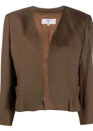 Valentino Pre-Owned жакет 1980-х годов без застежки