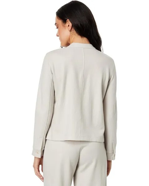 Куртка Eileen Fisher Petite Mandarin Collar Jacket, цвет Chalk