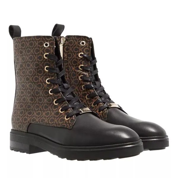 Сапоги cleat biker boot - mix black / brown Calvin Klein, черный