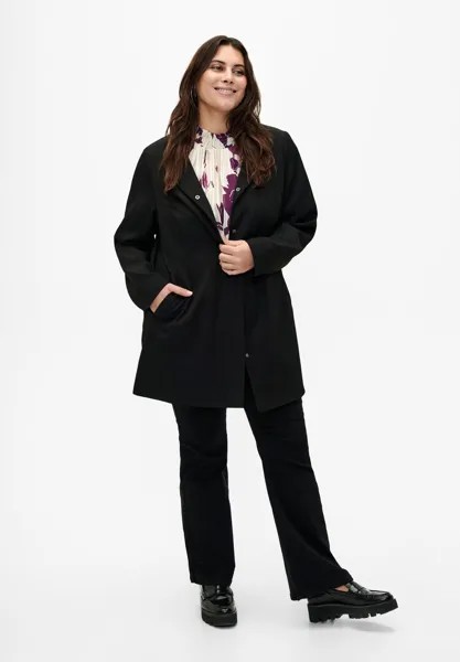 Тонкая куртка With Concealed Button Placket Zizzi, черная