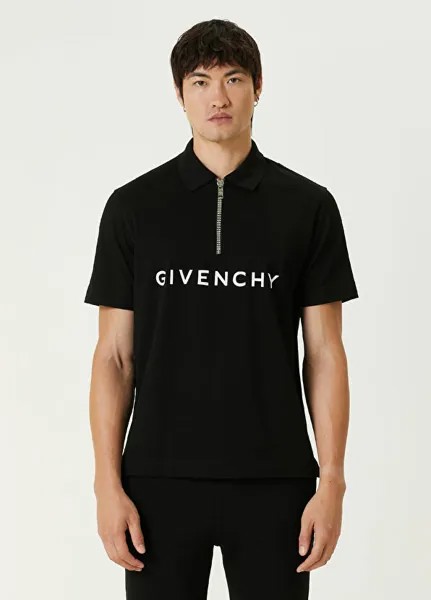 Футболка с логотипом на воротнике-поло Givenchy, белый
