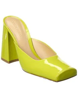 Женские лакированные туфли Bottega Veneta Tower, зеленые 36