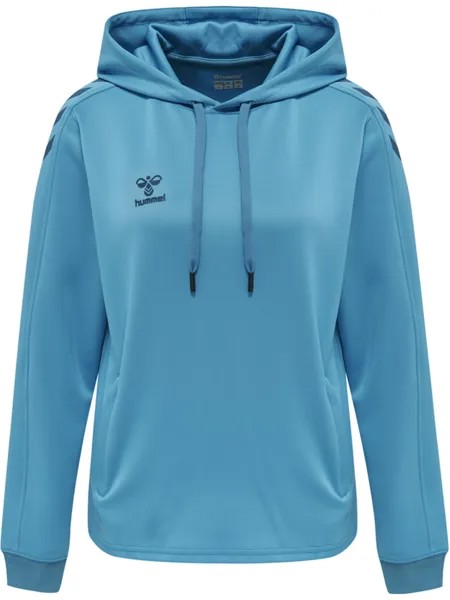 Толстовка Hummel Hoodie Hmlcore Xk Poly Sweat Hoodie Woman, цвет BLUE DANUBE