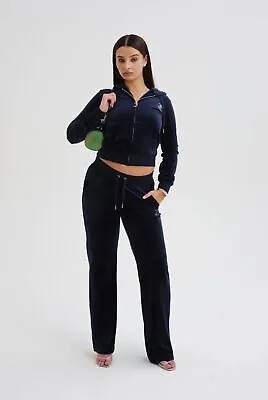 Juicy Couture Wmns Arched Diamante Robertson Hoodie Women night sky