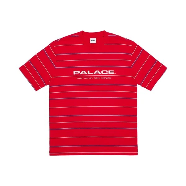 Футболка Palace City Striper Настоящий красный