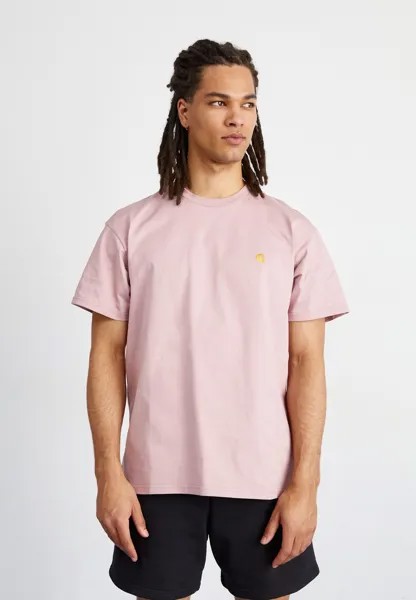 Футболка базовая CHASE Carhartt WIP, цвет glassy pink/gold